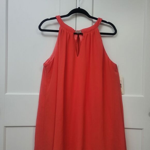 Eliza J. Tiered Halter Flounce Hem Popover Dress, 14 - Picture 6 of 11